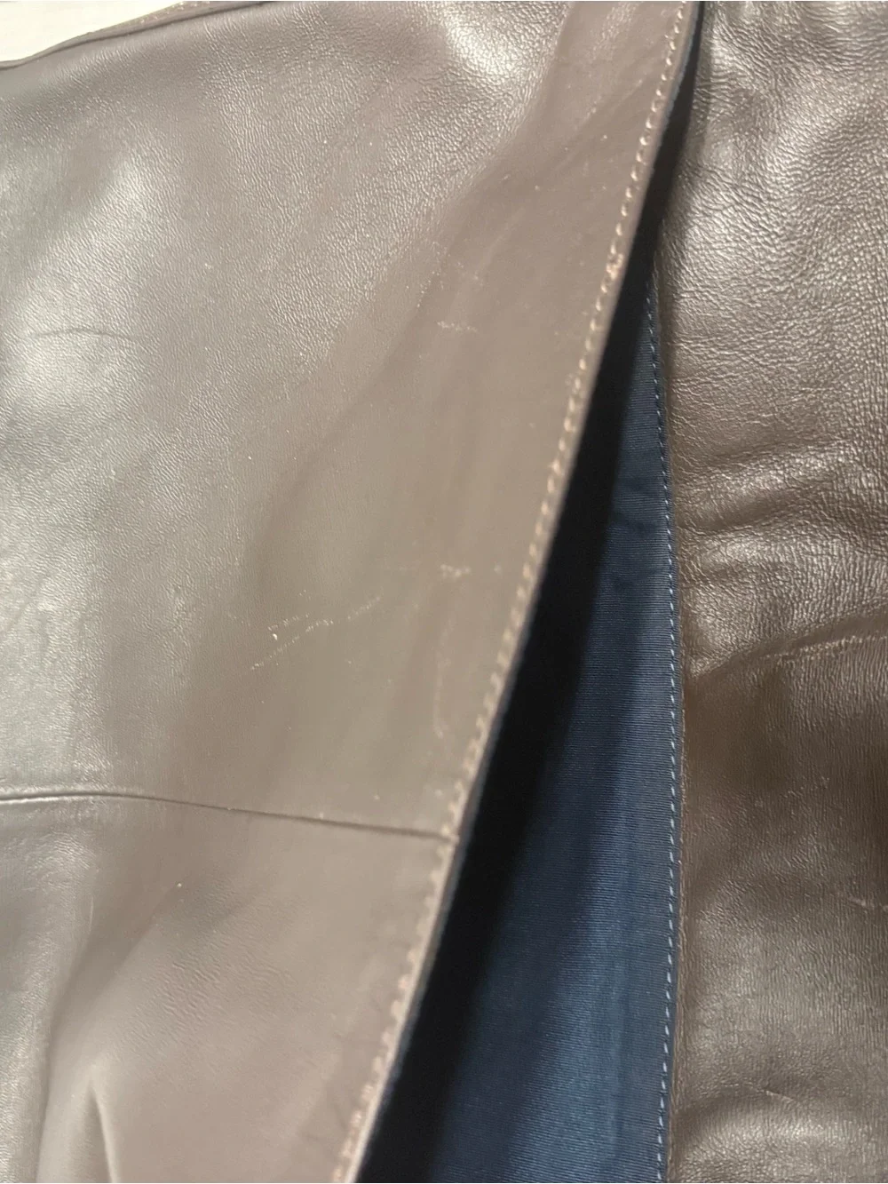 Cole Haan Brown Leather Strap Detail Crossbody